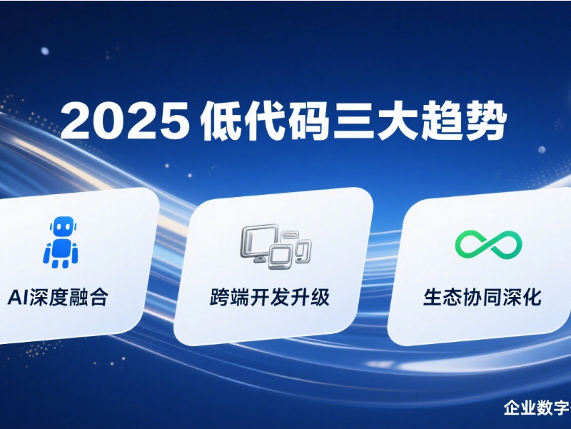 低代碼開發(fā)未來趨勢：2025年值得關(guān)注的三大方向