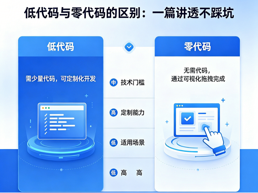 別再搞混了！低代碼和零代碼的區別，一篇講透不踩坑